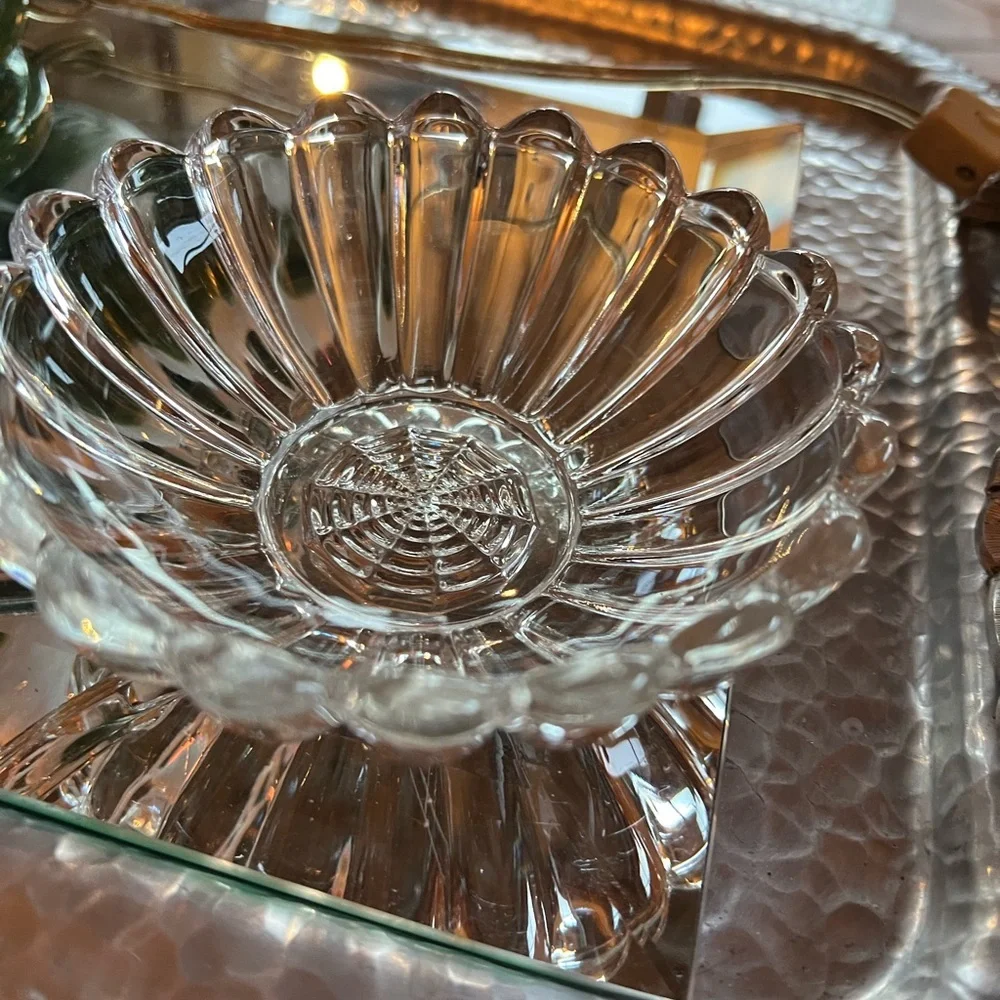 HELSEY Clear Glass Jam Dish